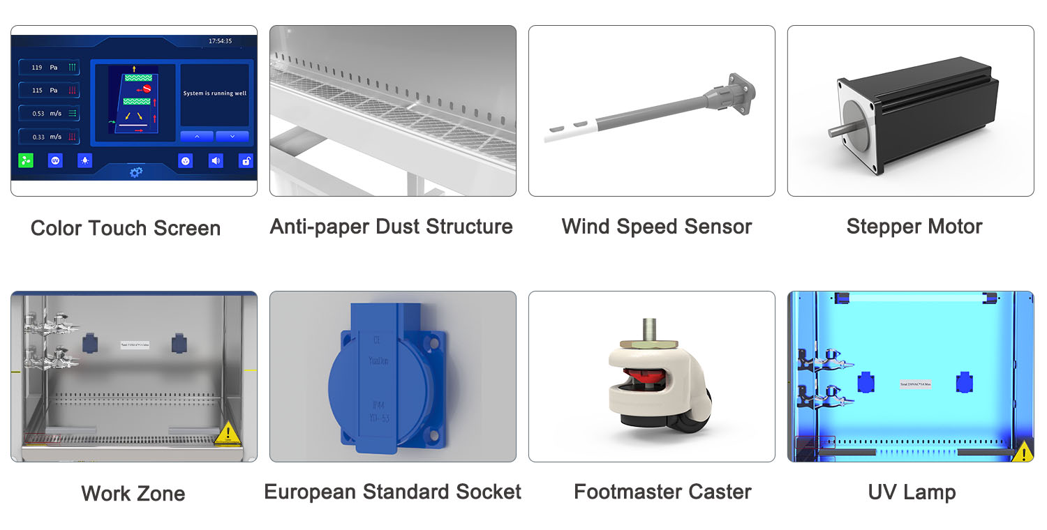 01-02 en خزانة السلامة البيولوجية المعتمدة BSC-2FA2-HA