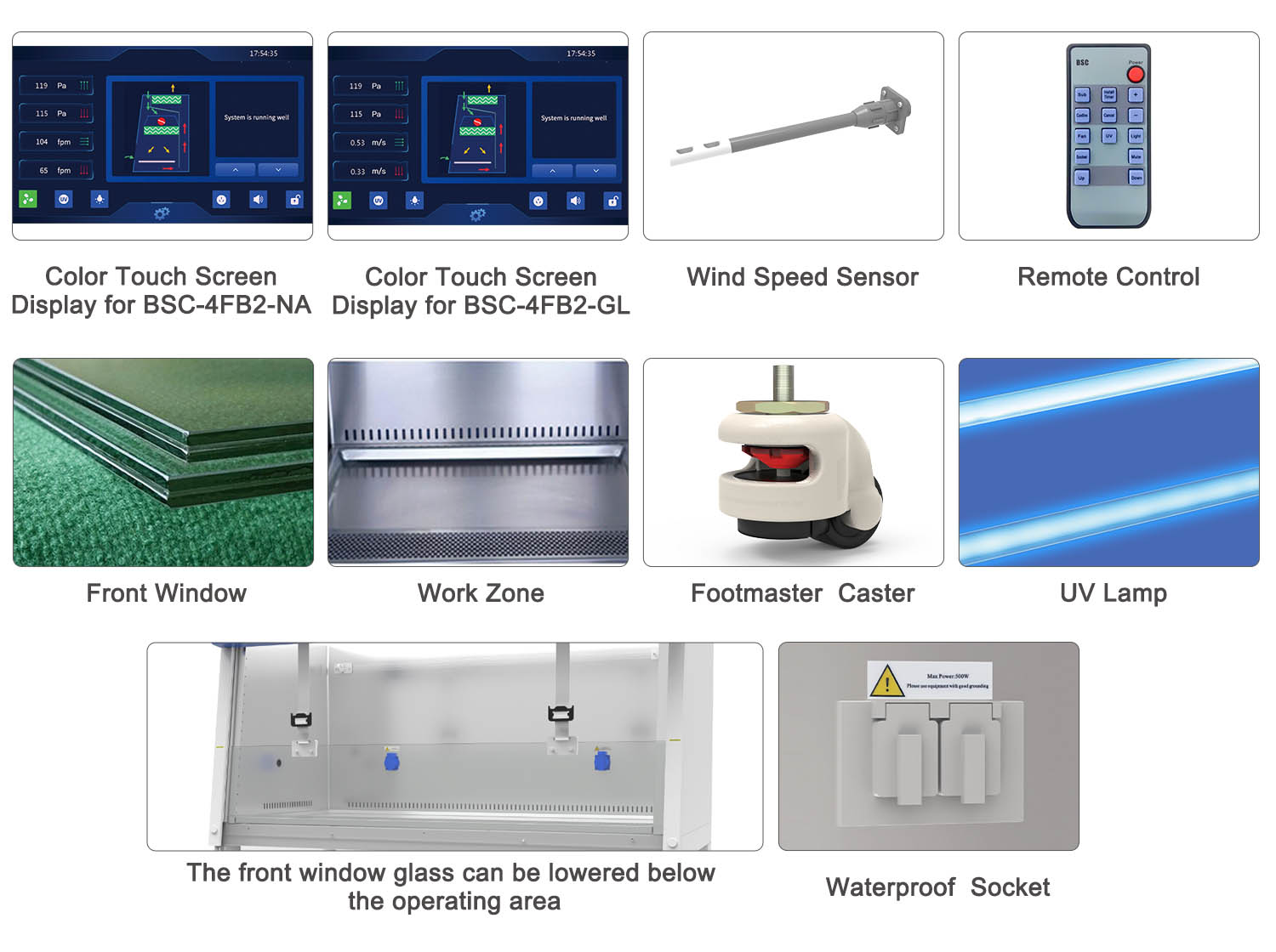 30-31 NSF معتمد من الفئة II B2 مجلس الوزراء السلامة البيولوجية