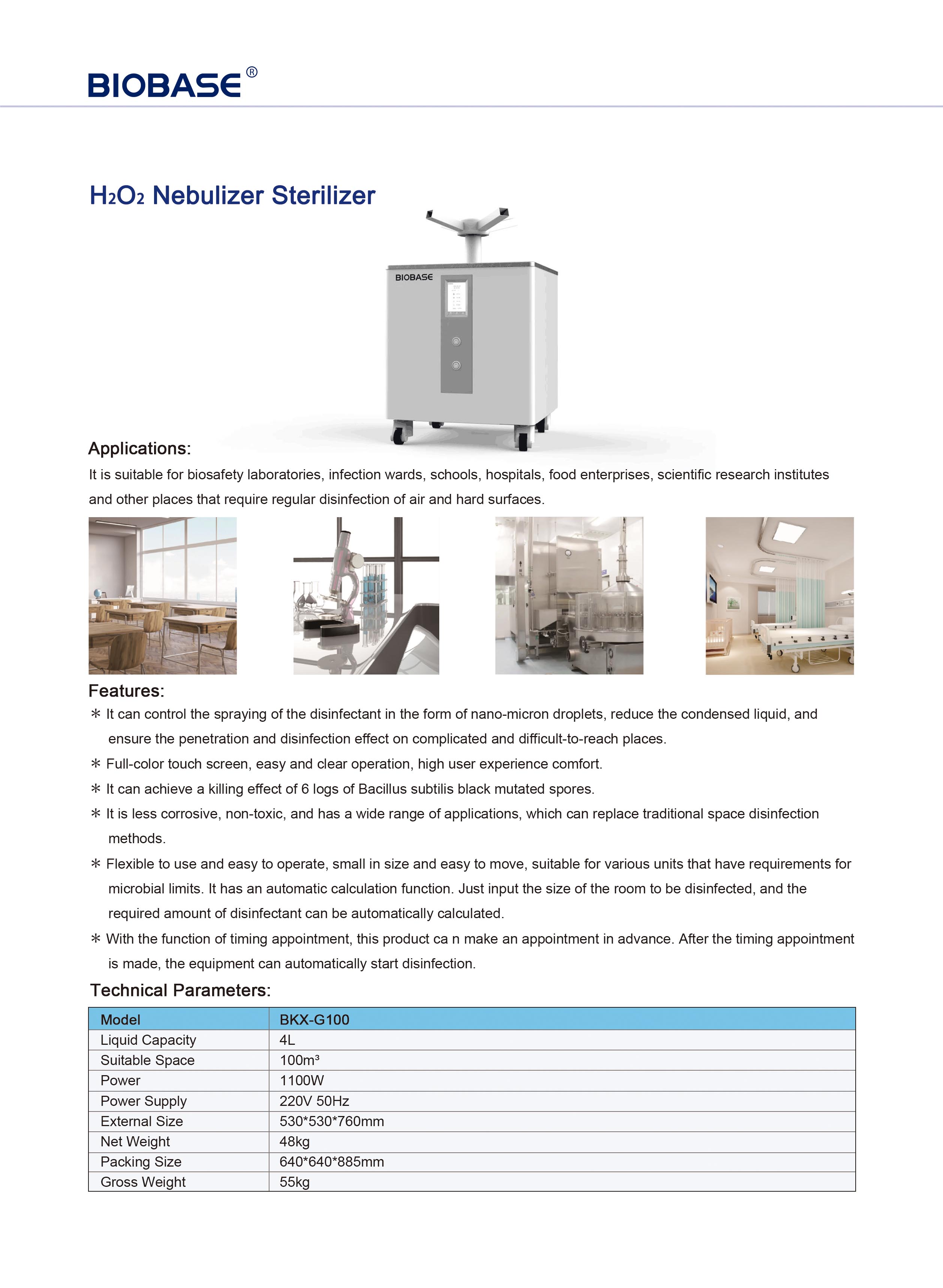 معقم البخاخات H2O2