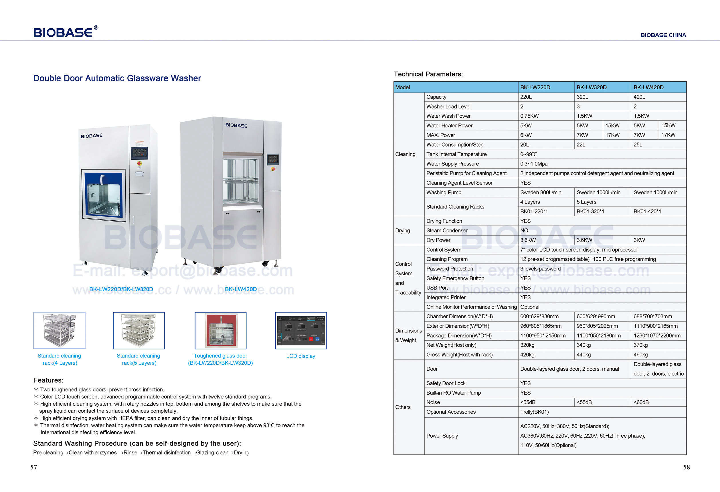 57-58 Double Door Outomatic Washer