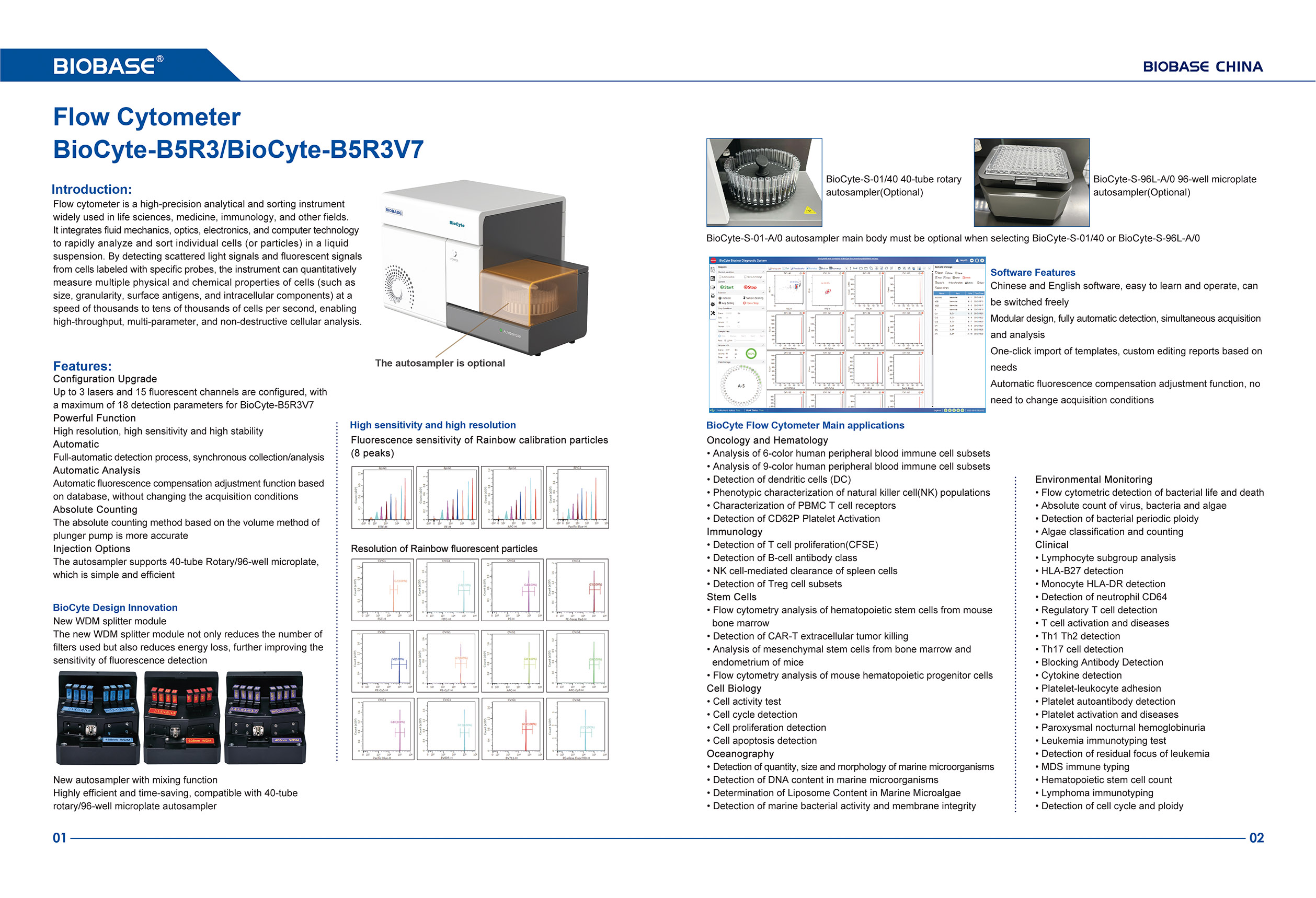 01 مقياس التدفق الخلوي BioCyte-B5R3BioCyte-B5R3V7 